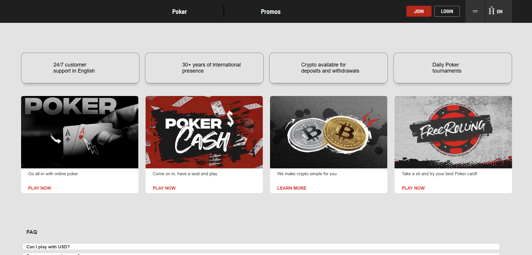 Bodog.com Homepage