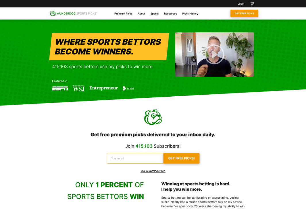 homepage Wunder Dog