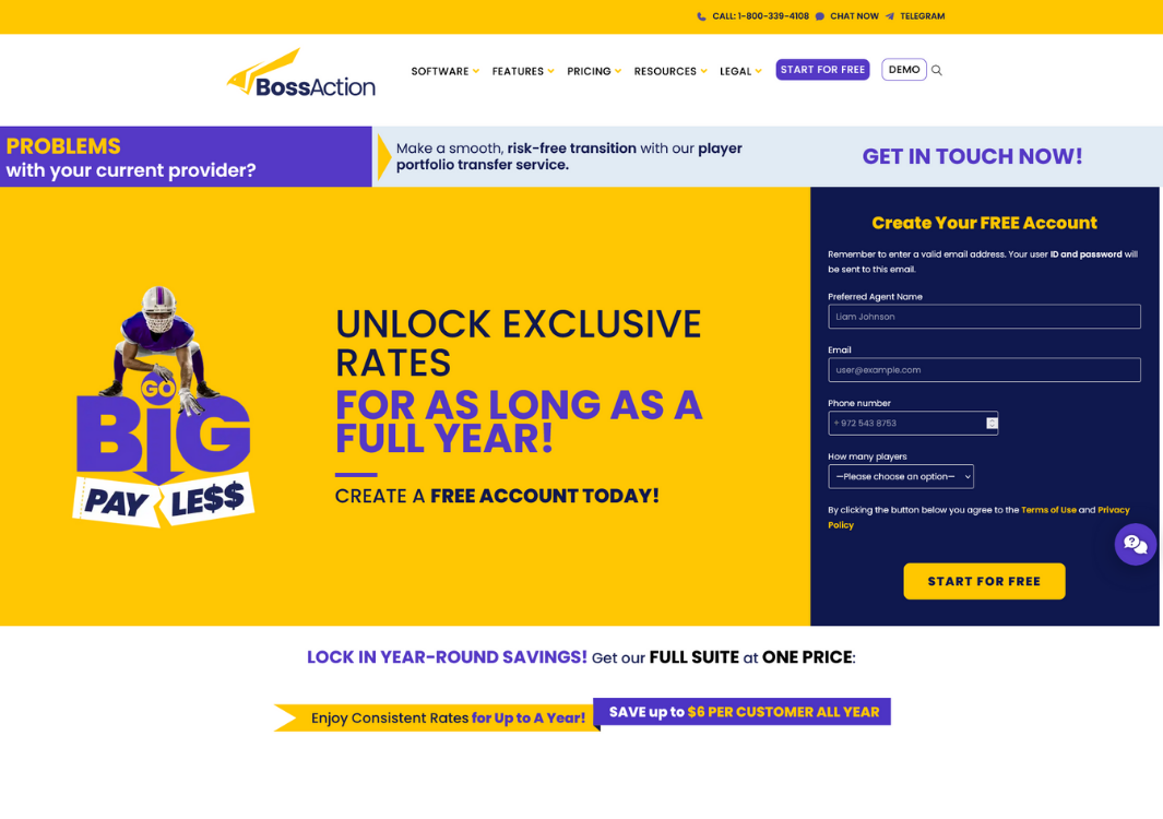 homepage bossaction