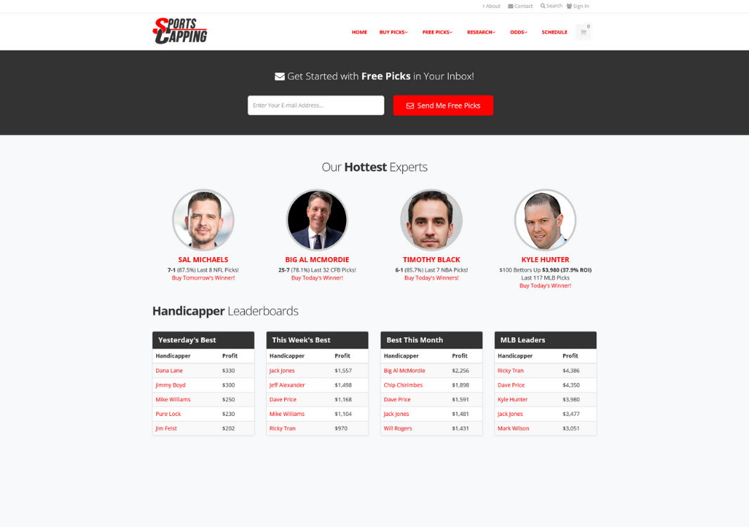 homepage sports capping